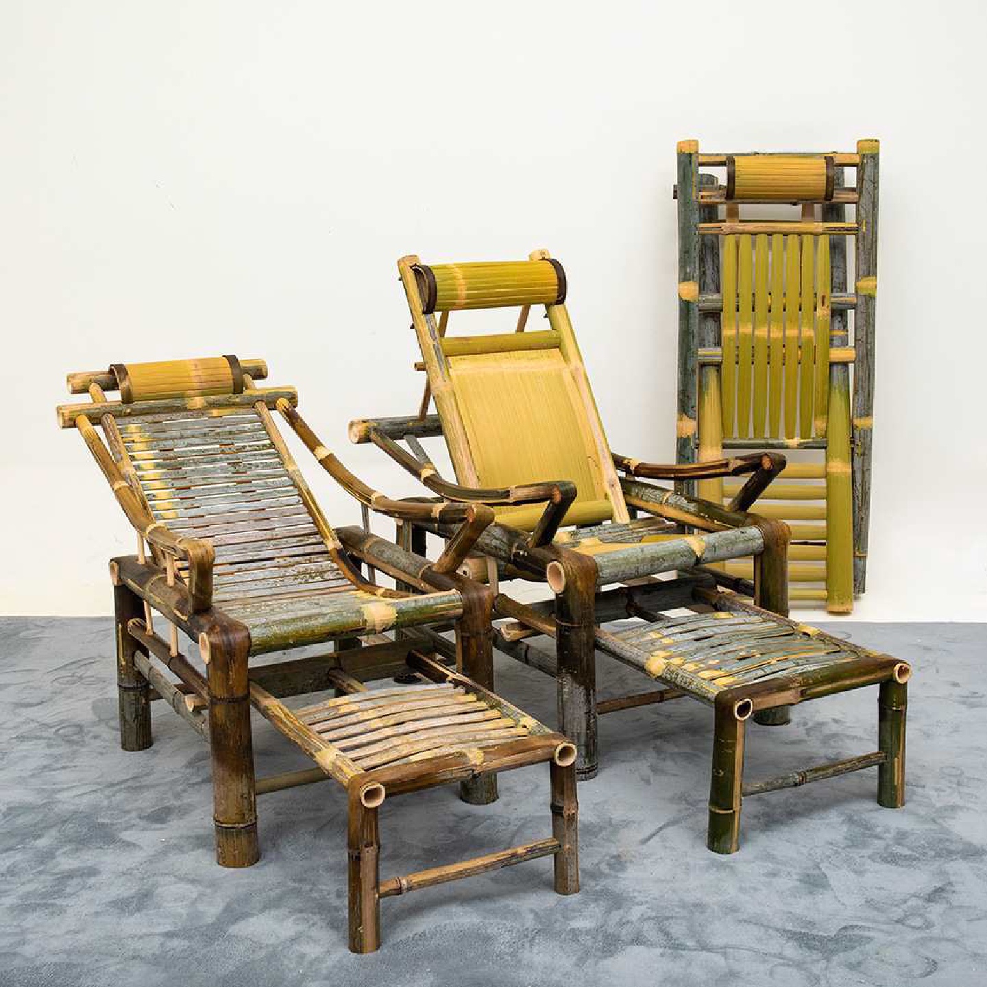 批发竹编躺椅折叠椅家用阳台老人午休睡椅逍遥椅传统老式靠背椅摇