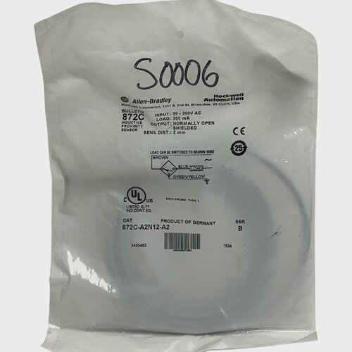 ALLENBRADLEY872CA2N12A2B导致传感器20250VAC2毫米NSFS