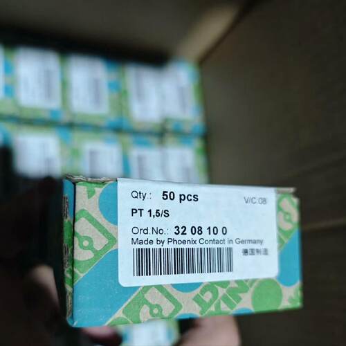议价3208100德国菲尼克斯 1.5平方插拔直通式接线端子 PT1.5/S正
