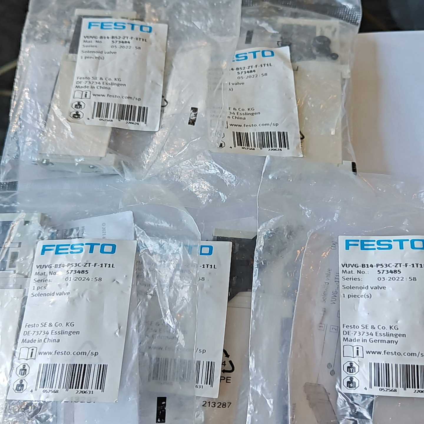 费斯托573484四个573485一个电磁阀询价