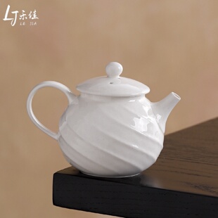 乐佳草木灰釉手工陶瓷茶壶复古单壶小茶壶家用过滤泡茶壶复古款