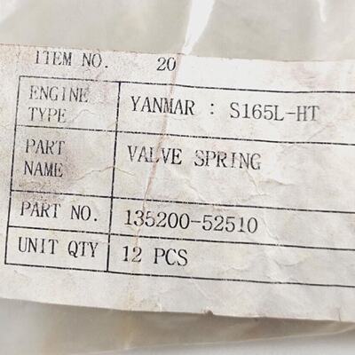 Ressort de Soupape PN 13520052510 pour Yanmar S165LHT Engine