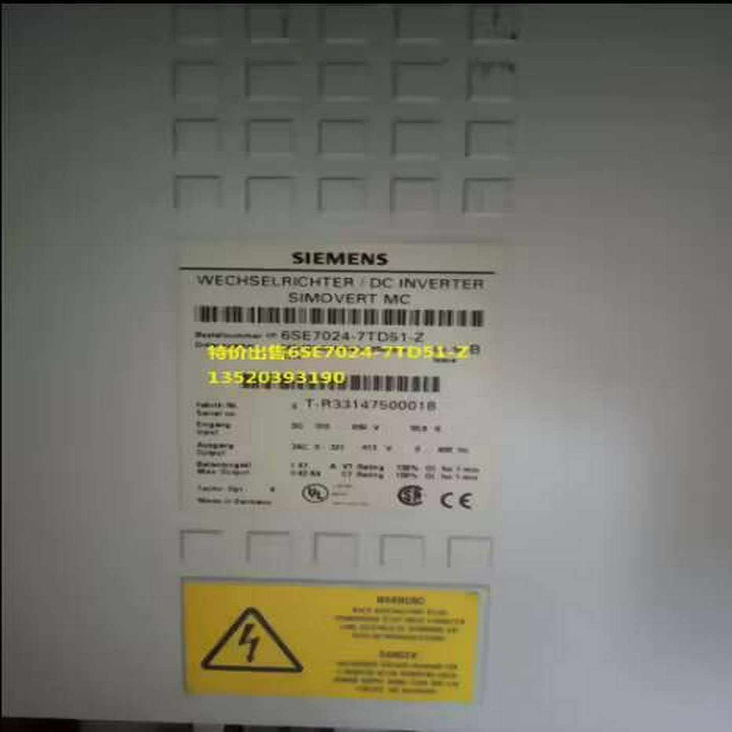 6SE7024-7TD51-Z~询价