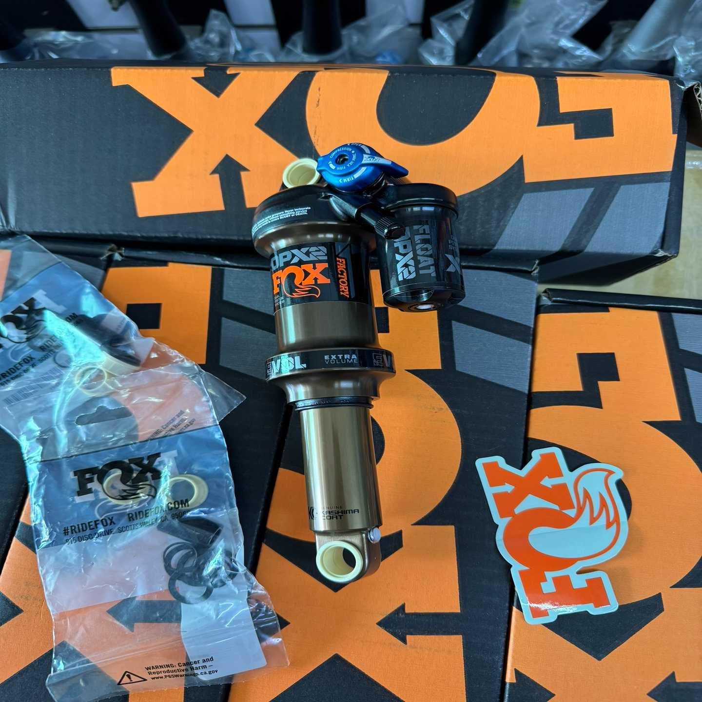 全新fox后避震后胆foxdpx2金管AM林道后胆--议价商品