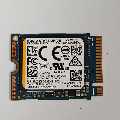询-铠侠BG5512G2230nvmem2SSD固