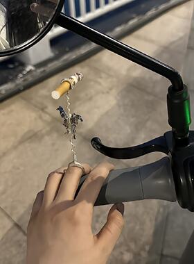 女生烟托戒指烟夹香烟发夹法式复古浪漫拍照氛围感道具轻奢小指环