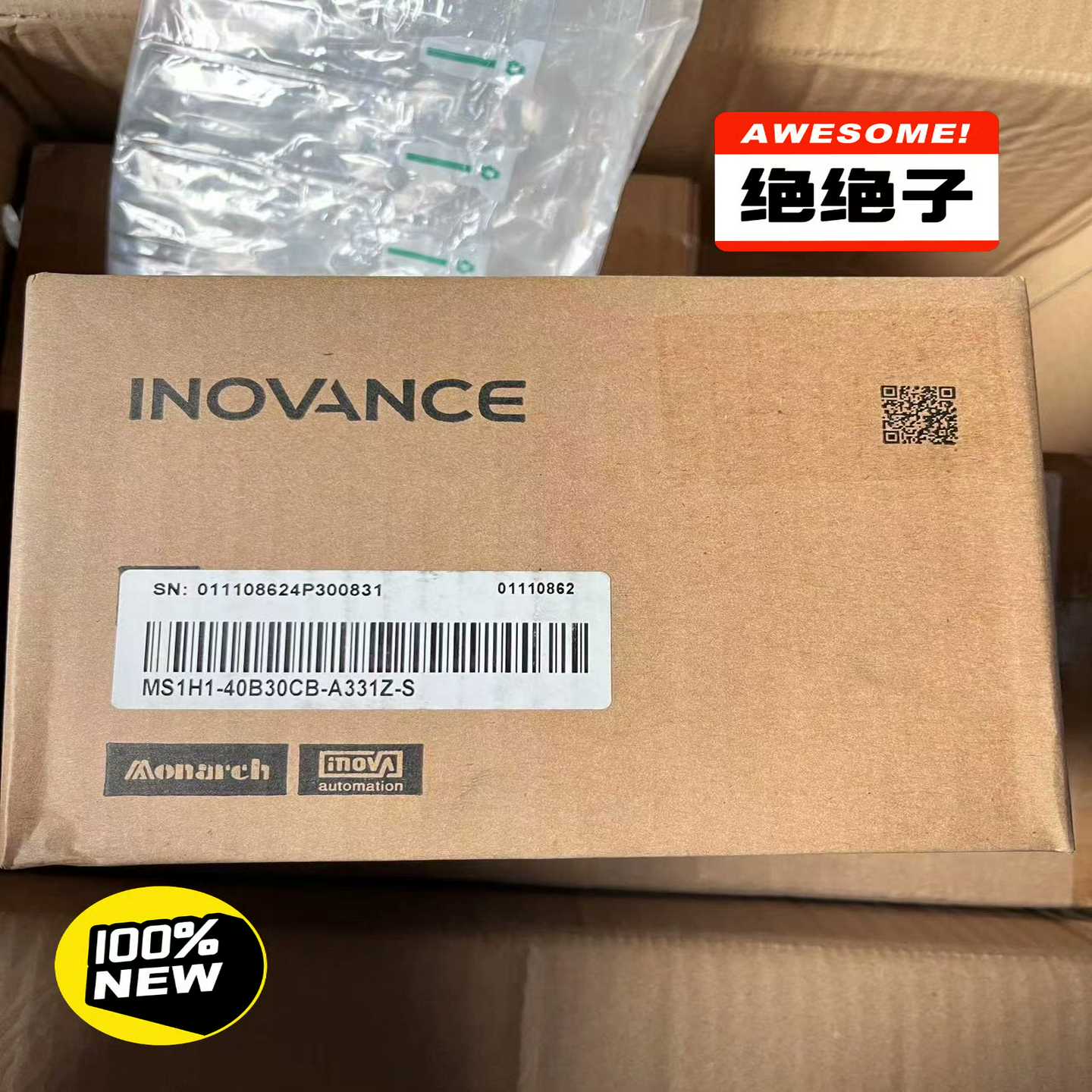 汇川全新原装未拆封正品400W伺服电机MS1H1-40B30-议价