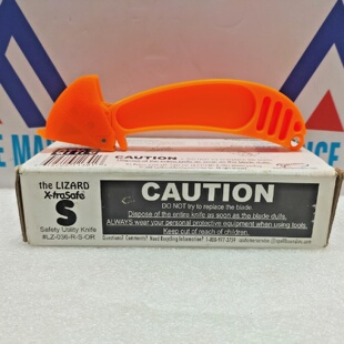 Crew Safe LZ036RSOR Lizard Orange Safety Utility Knife  Pack
