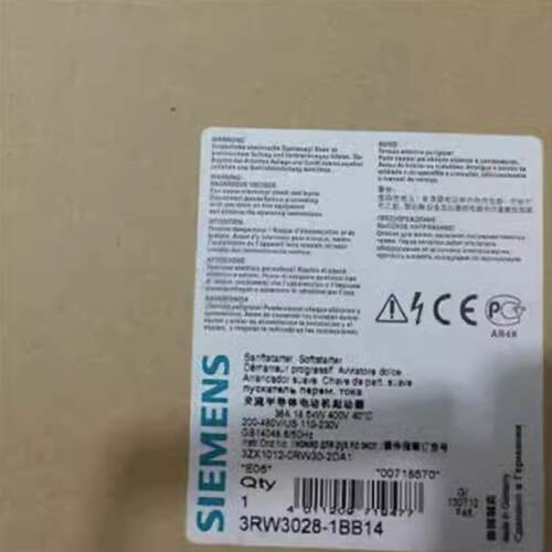 议价3RW3028-1BB14西门子软起动器S038A18.5kW/400V 3RW30281BB14