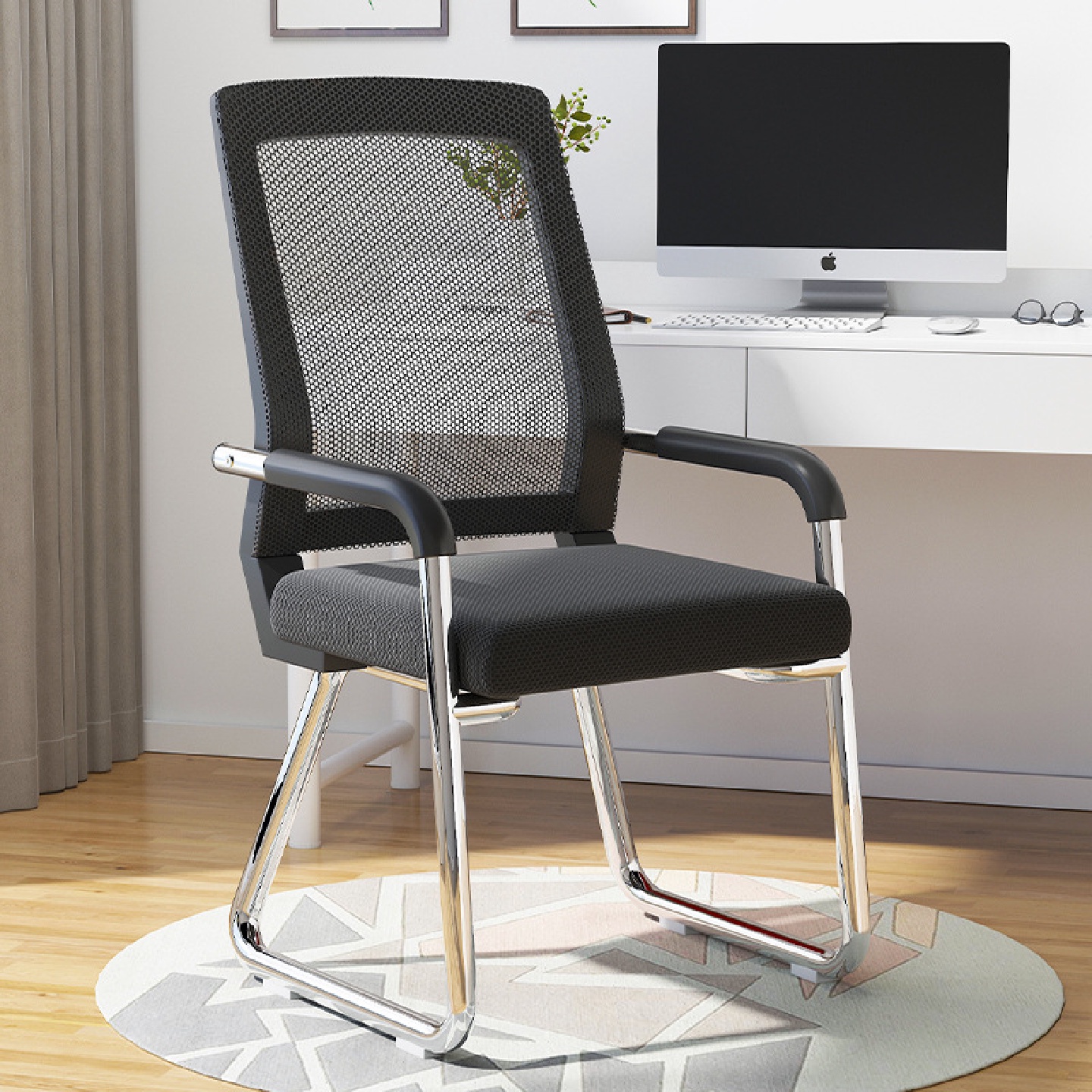 办公椅子舒适久坐人体工学椅家用书房宿舍书桌椅靠背弓形椅电脑椅