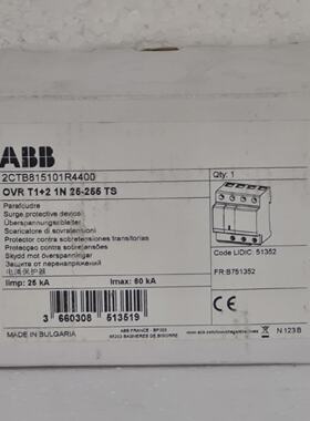 ABB 2CTB815101R4400 Surge Protective Device OVR T12 1N 25255