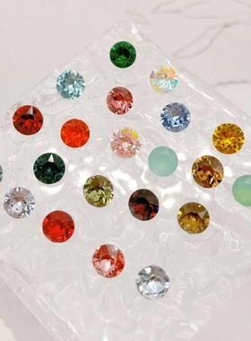 美甲钻尖底钻8m圆尖一比一华子超闪33切堆堆钻填缝钻彩钻回宫娘娘