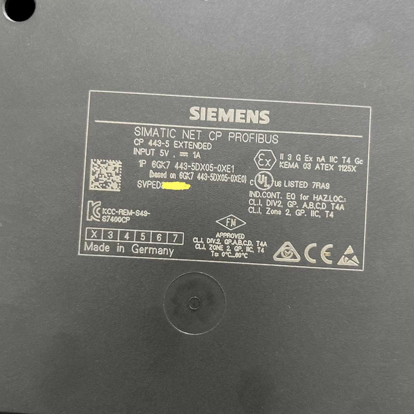 6GK7443-5DX05-0XE1实图如下外观完好成询价