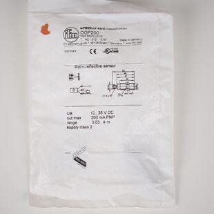 IFM EFECTOR 200 OGP200 OGPDPKGUS100 SENSOR FOTOELCTRICO  6 m