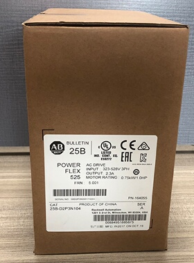 议价25B-D2P3N104变频器罗克韦尔Allen-Bradley全新现货25BD2P3N1