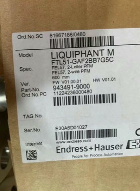 EH恩德斯豪斯FTL51 FTL51-GAF2BB7G5C【议价】