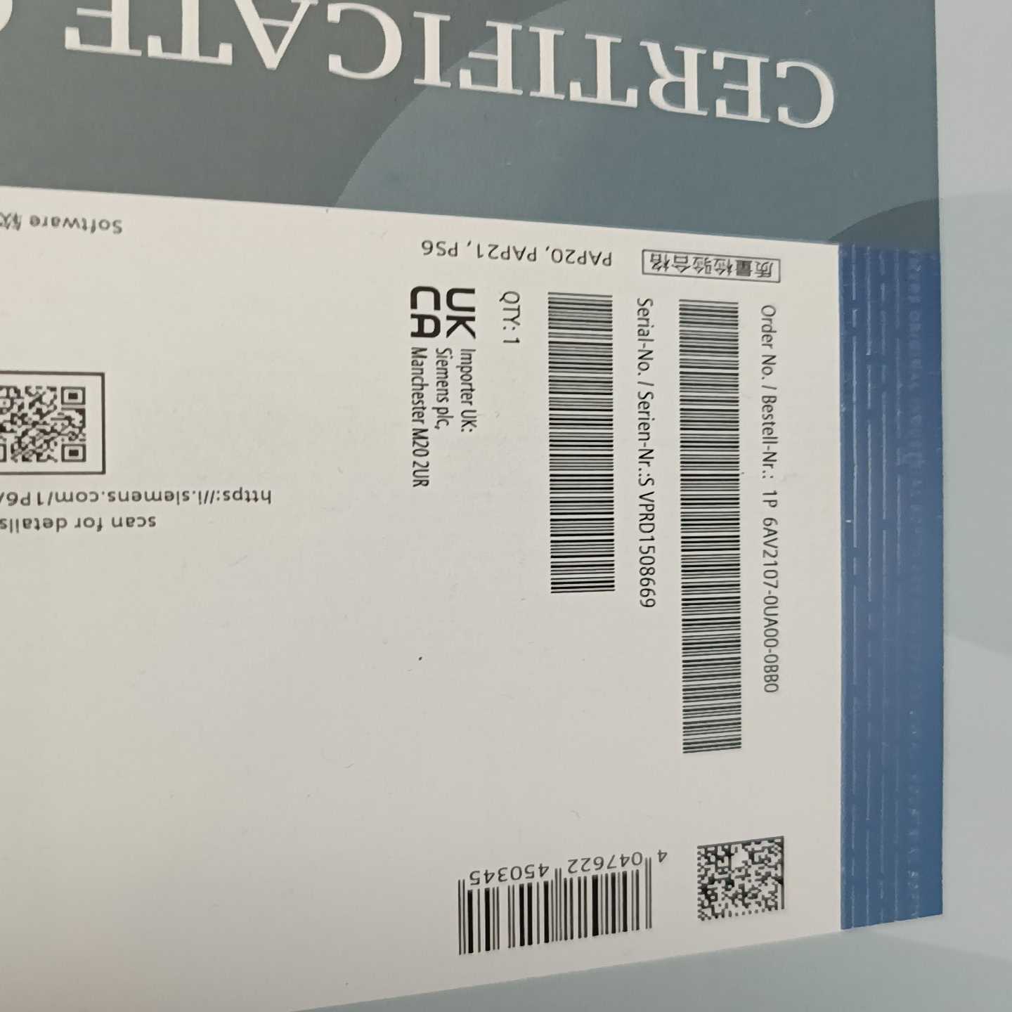 6AV2107-0UA00-0BB0询价