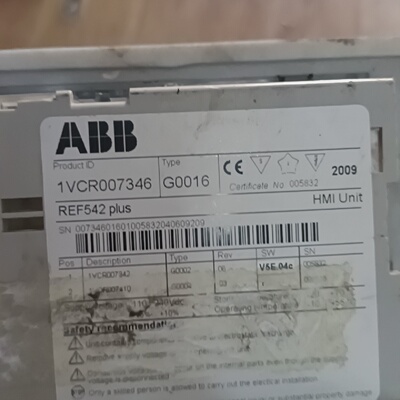ABB   1VCR007346  REF542 plus--议价商品