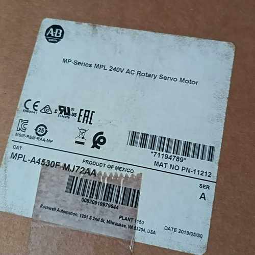 MPL-A4530F-MJ72AA，罗克韦尔AB伺服电机，--议价商品