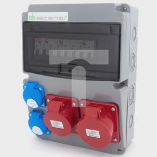 Construction switchgear 32A5P  16A5P  2*GS 230V  protections