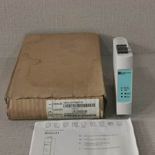 ENDRESSHAUSER RNS221 TRANSMITTER SUPPLY RNS221A1