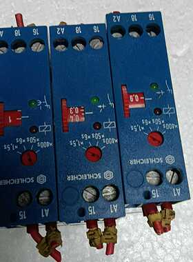 出施莱西尔品牌的蓝色时间继电器，型号为KZT91KM色如图，--议价