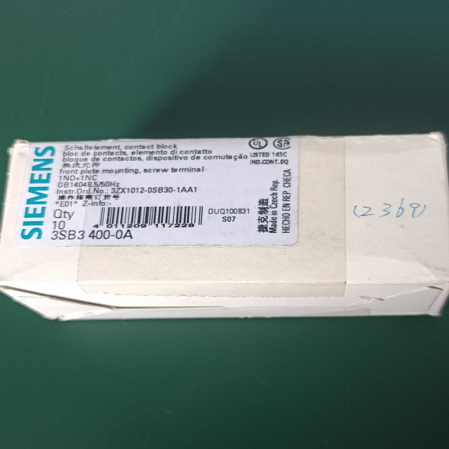 西门子接触块，型号3SB3400-0A，全新原装进口-议价