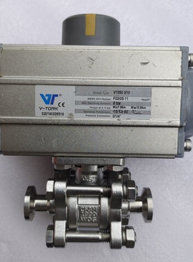 VTORK气动执行器VT050S10气动球阀实物-议价