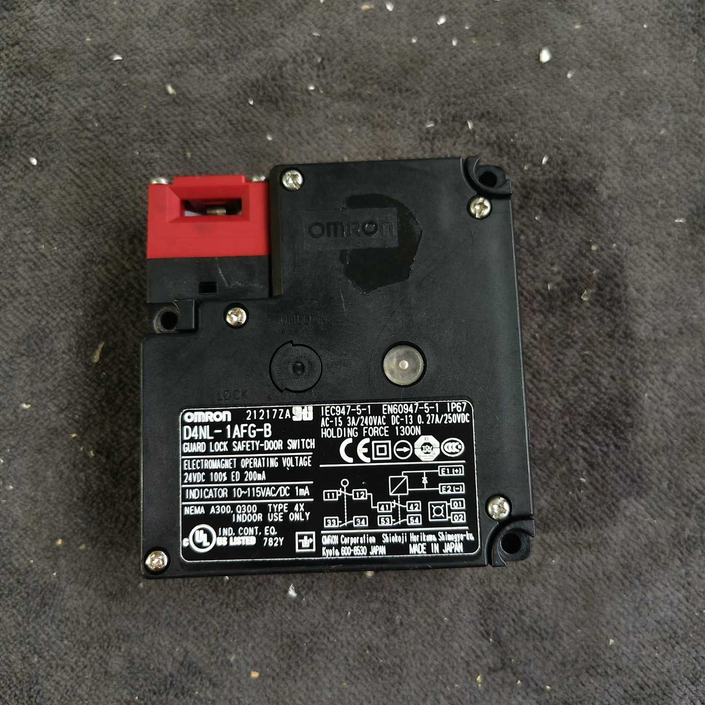 OMRON欧姆龙安全门开关D4NL-1AFG-B日本原装-议价