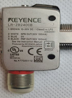 KeyenceLR-ZB240CB激光距离传感器M1825–240毫米NPN/PNPIP