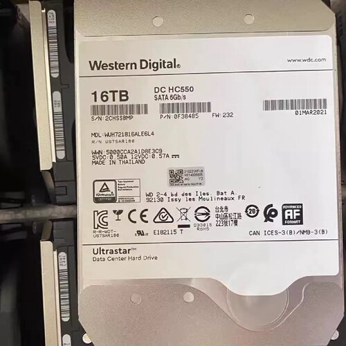议价Western Digital WdWestern Digital Hc550 He Helium 16T 10
