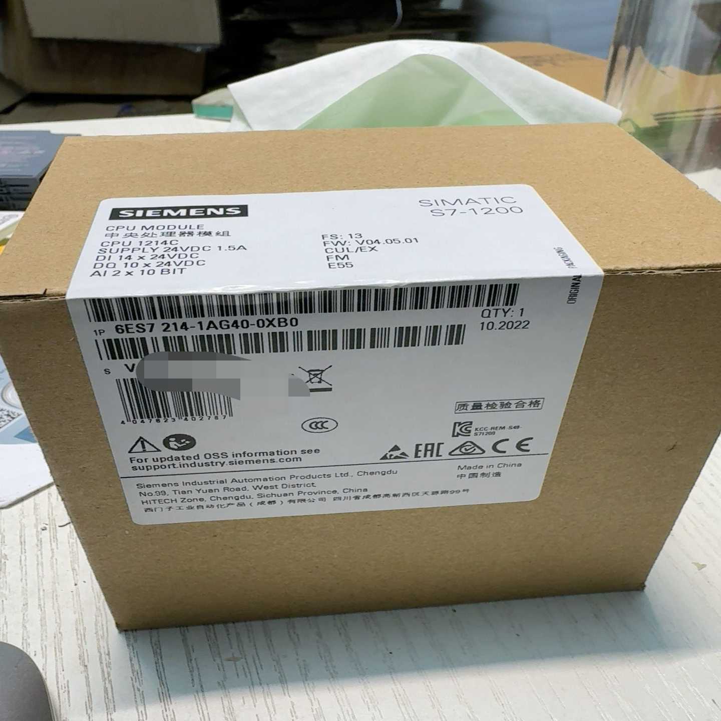 询价~6ES7 214-1AG40-0XB0数字输入