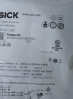 溢价-SICK西克光电开关GRTE18P1162订货号10