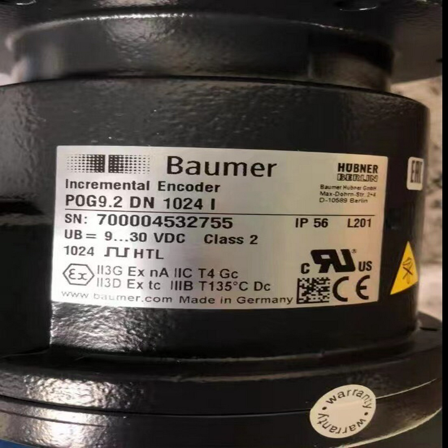 堡盟霍伯纳编码器POG9DN1024IPOG9询价