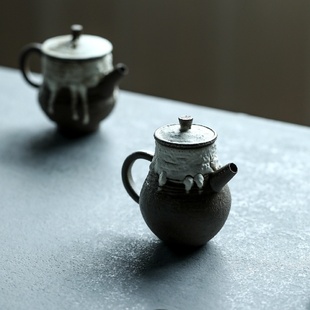 青物集粉引茶壶主人杯焉石化妆土茶具诧寂风小众紫砂陶泥壶承
