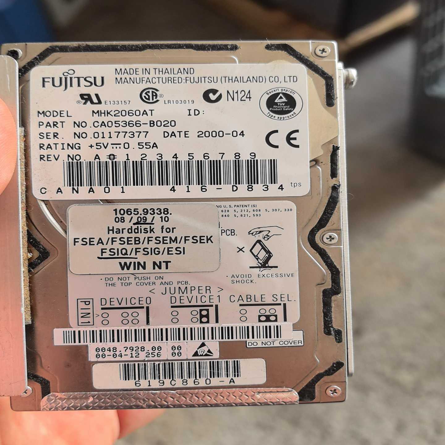 富士通MHK2060AT询价