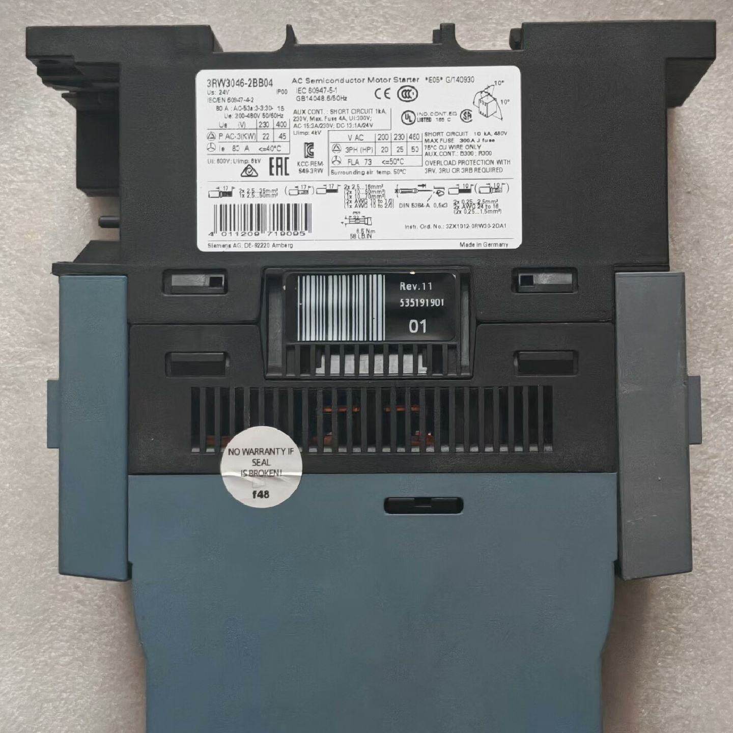 议价--西门子软启动器 3RW3036-2BB04