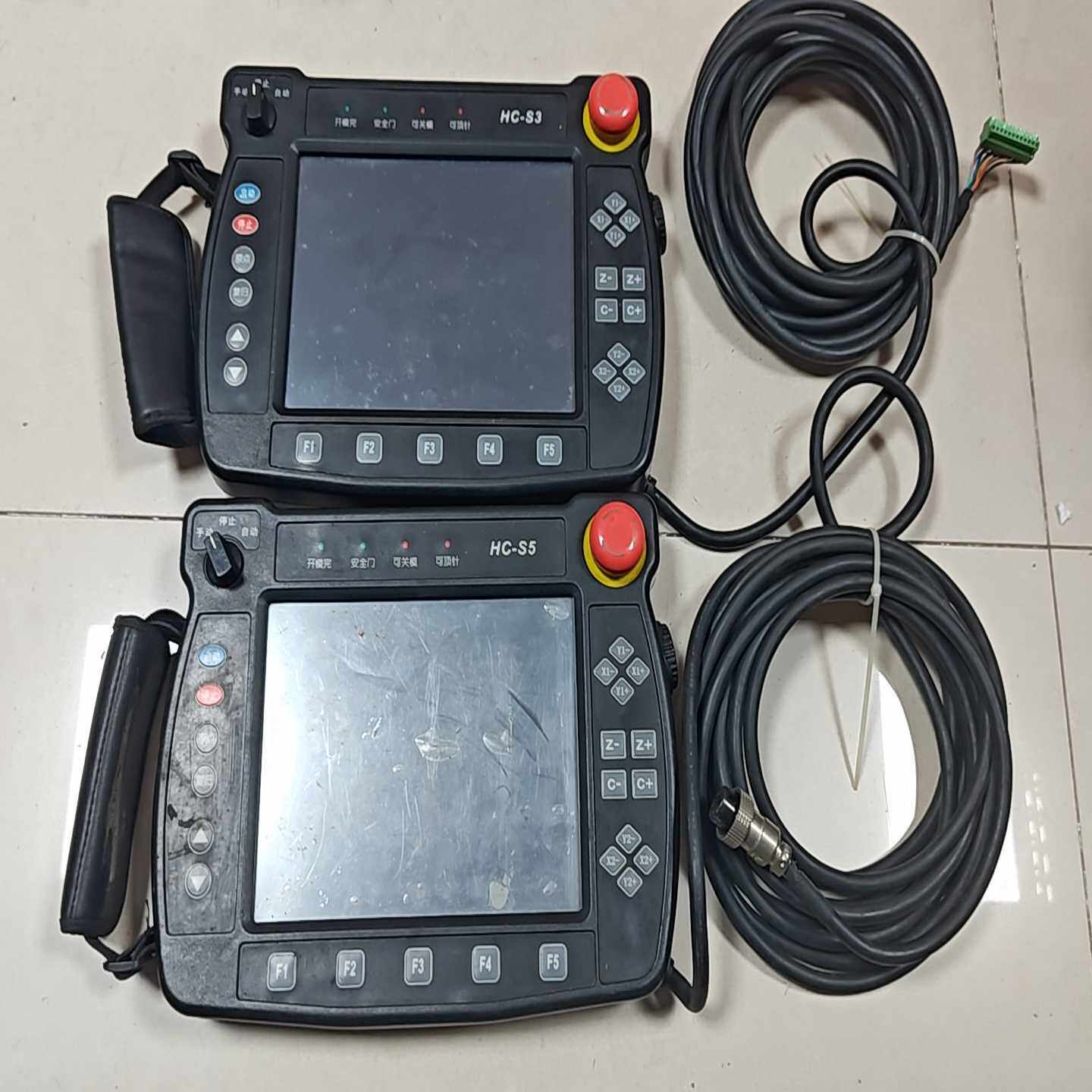 华成HC-S3和HC-S5机械手控制器手柄各一台，带线，实物-议价
