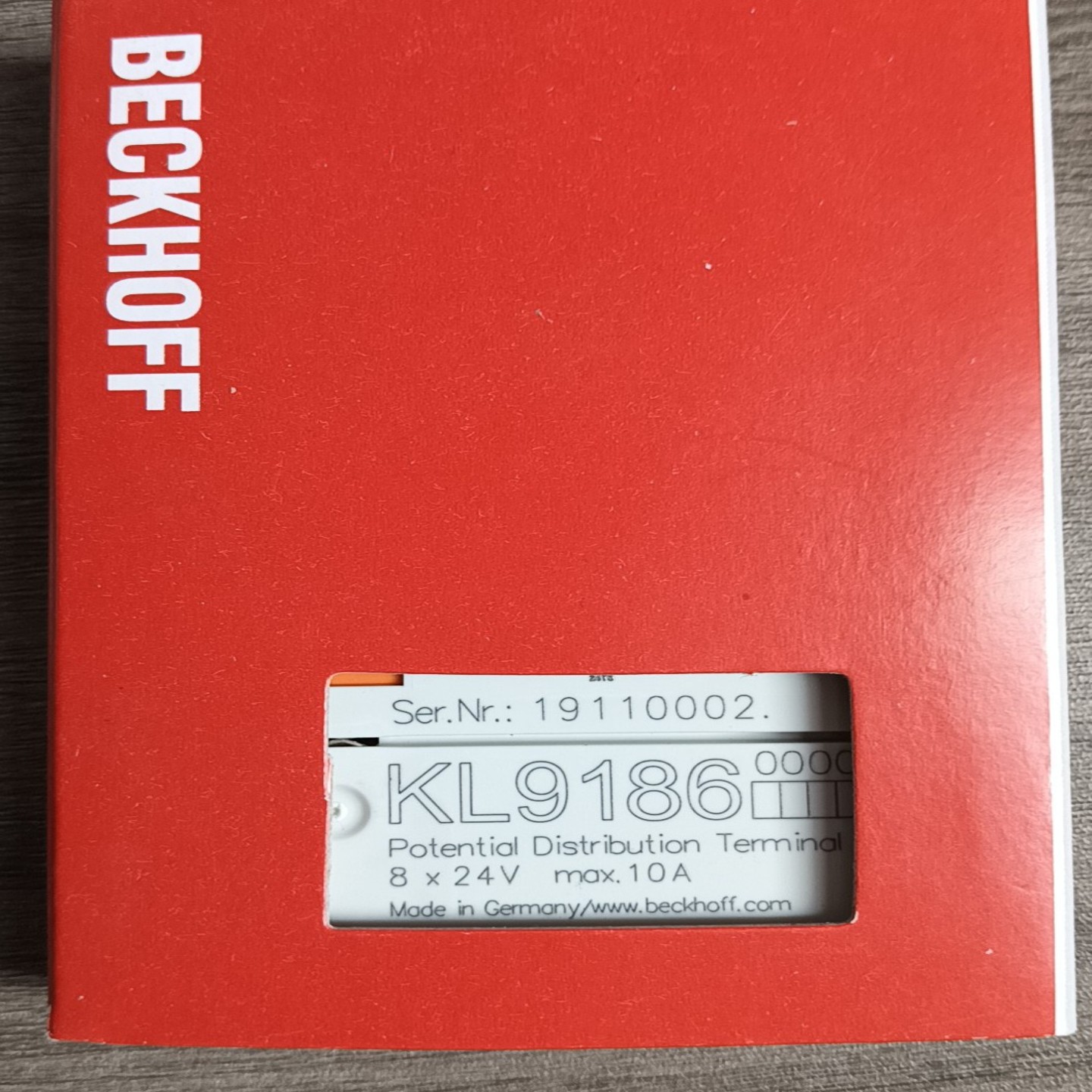 BECKHOFF倍福模块KL9186顺丰包询价