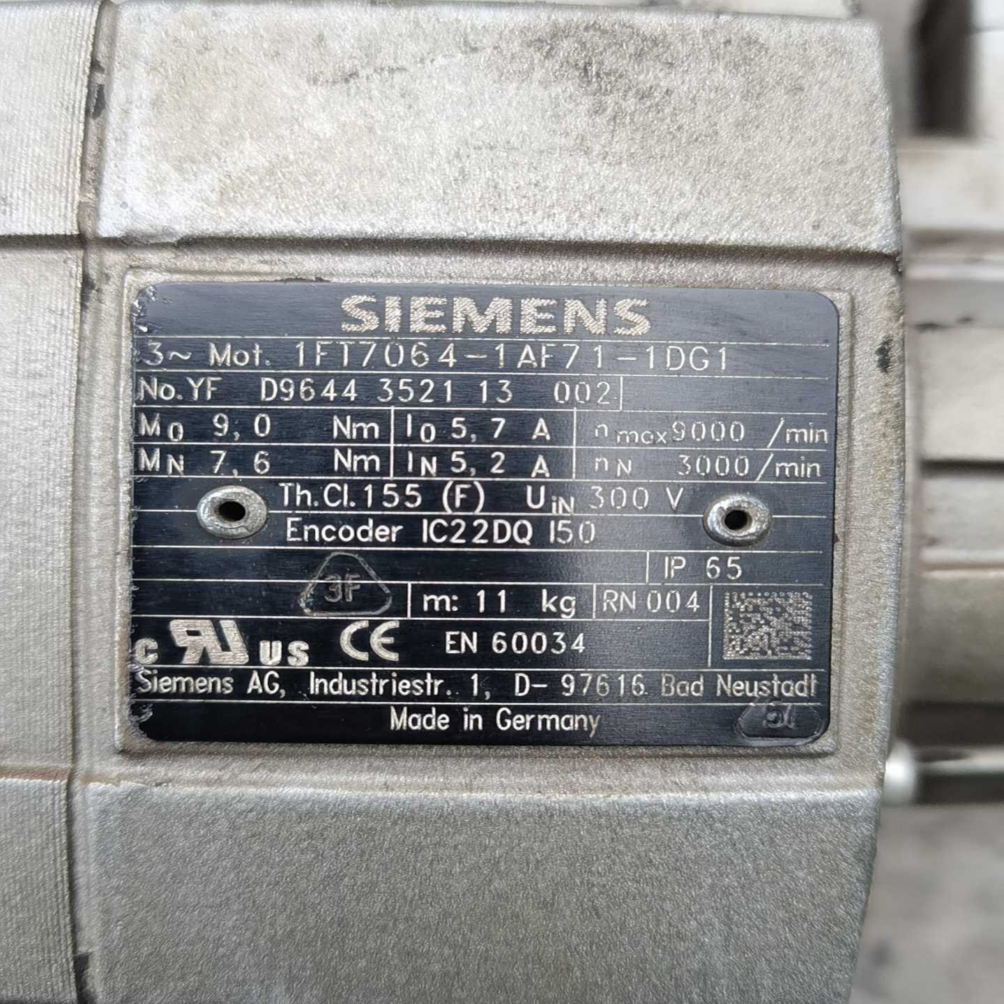 伺服电机1FT7064-1AF71-1DG1实图片~询价