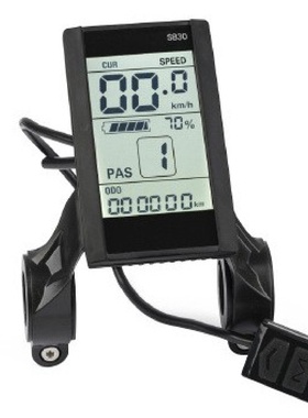 24V-72V电动自行车智能液晶仪表速度显示大LCD屏幕S830带USB