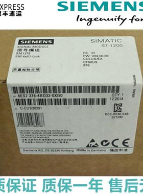 6ES7278-4BD32-0XB0全新1200模块现货6ES72784BD320XB0