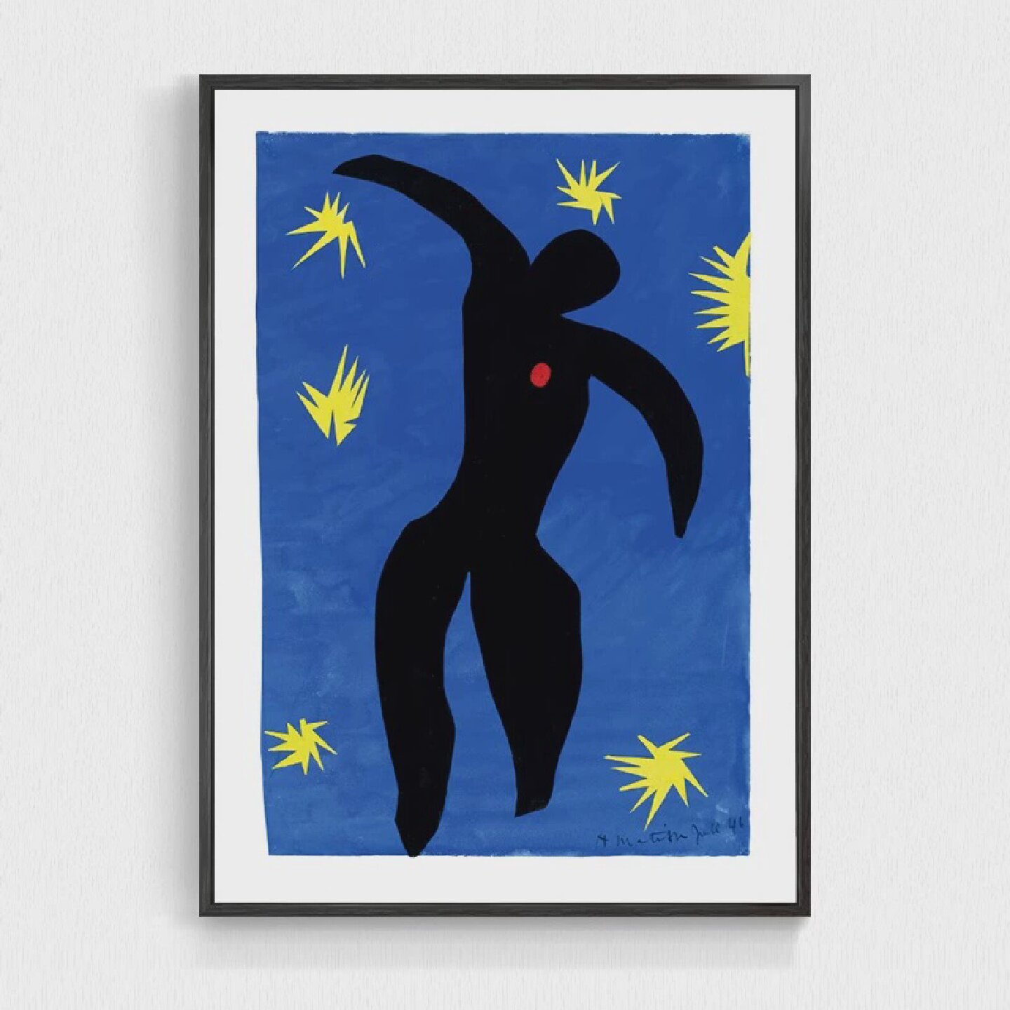 马蒂斯 伊卡洛斯 大师经典剪纸简约 Icarus Matisse 艺术装饰画