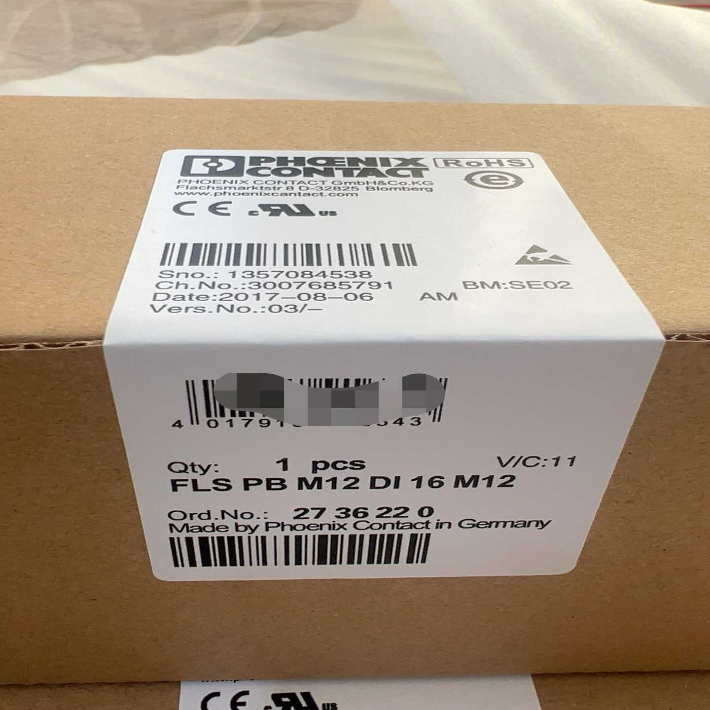 菲尼克斯FLSPBM12DI16M12