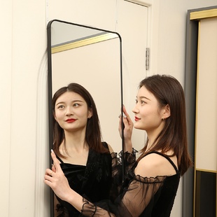 门后镜子家用全身穿衣镜贴墙自粘女生卧室落地试衣镜挂门镜壁挂式