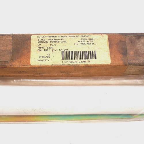 NEW CUTLER HAMMER 423D814A35 EXPULSION FUSE 15RBA2125E