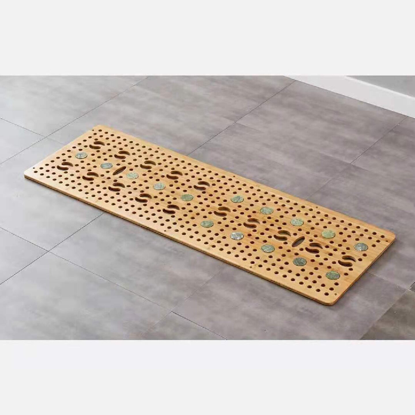 熏蒸床配件不锈钢竹排架砭石竹板藤条躺板隔热垫美容艾灸板理疗床