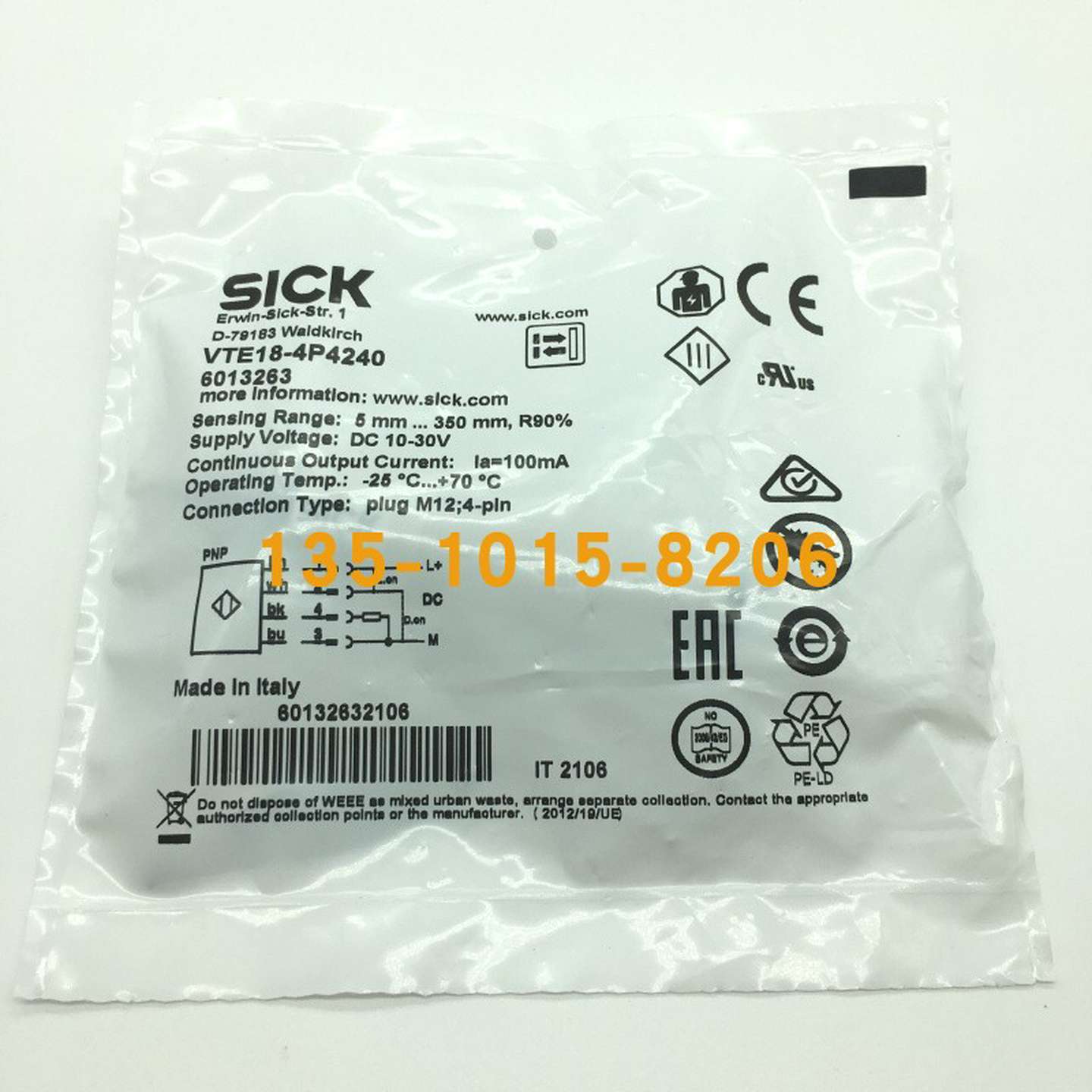 议价-全新原装VTE18-4P4240德国施克光电传感器6013263