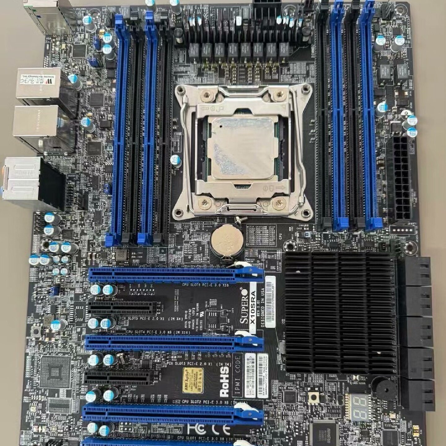 超微X10SRA主板4个pcie插槽带E51620U—议价