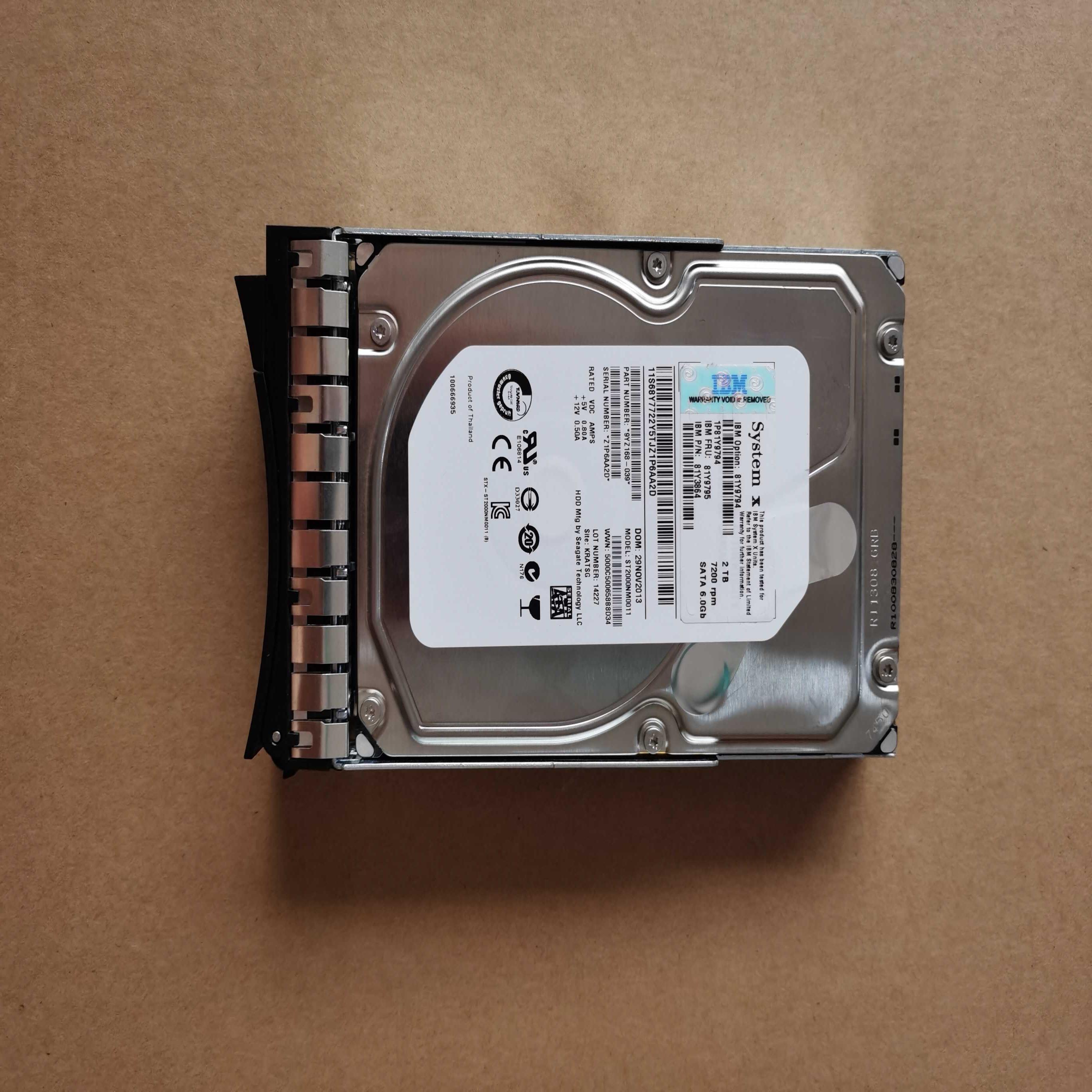 81Y9794 81Y9795 81Y3864 2TB 72K 6Gb SATA 35 G2HS hot-询价